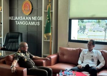 Bangun Koordinasi yang Solid, Kepala Rutan Kota Agung Sambangi Kejari Tanggamus