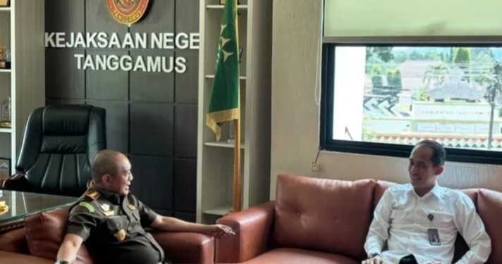 Bangun Koordinasi yang Solid, Kepala Rutan Kota Agung Sambangi Kejari Tanggamus
