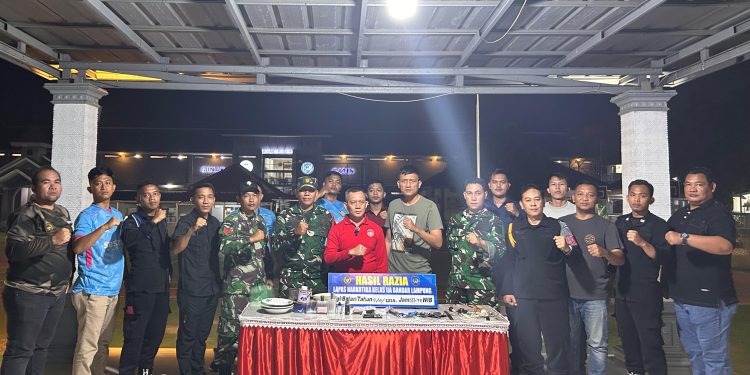 Sinergi APH, Lapas Narkotika Bandar Lampung Gandeng TNI-Polri Lakukan Razia Gabungan dan Tes Urine WBP