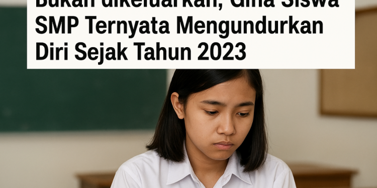 Bukan dikeluarkan, Gina Siswa SMP Ternyata Mengundurkan Diri Sejak Tahun 2023
