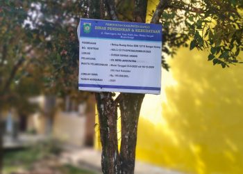 Rehab Ruang Kelas SD N 127 Sungai Arang Dipertanyakan Finishing Bangunan Terkesan Asal Jadi