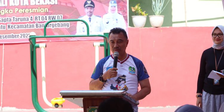 Wakil Wali Kota Bekasi Resmikan Prasasti Taman Patriot 3 di Sumurbatu Bantargebang