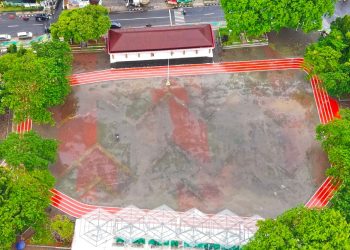 Pembangunan Jogging Track Alun-Alun M. Hasibuan Rampung, Siap Dimanfaatkan Warga