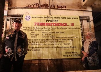 Dapati Laporan Mogok Pedagang Daging, Tri Adhianto Datangi Kios Pasar Baru