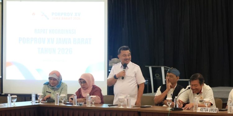 Jelang Porprov XV 2026, Wakil Wali Kota Bekasi Ikuti Rakor di Bandung