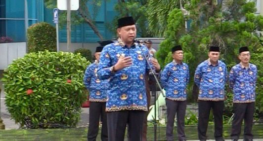 Apel Senin Pagi, Wali Kota Bekasi Bahas Langkah-Langkah Penanganan Banjir