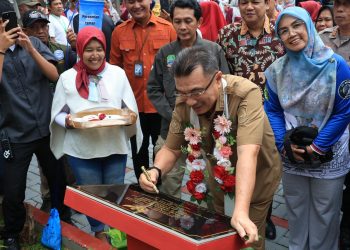 Ruang Hijau Bertambah, Wakil Wali Kota Bekasi Hadir di Peresmian Taman Sakura RW 017 Jakasampurna