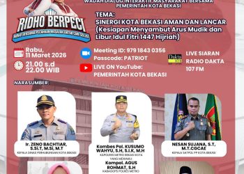 Pemkot Bekasi Gelar Dialog Interaktif “RIDHO BERPECI” Bahas Kesiapan Arus Mudik dan Libur Idul Fitri