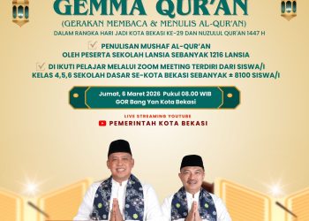 Pemkot Bekasi Gelar Pemecahan Rekor MURI GEMMA QUR’AN dalam Rangka Hari Jadi ke-29 Kota Bekasi dan Nuzulul Qur’an 1447 H