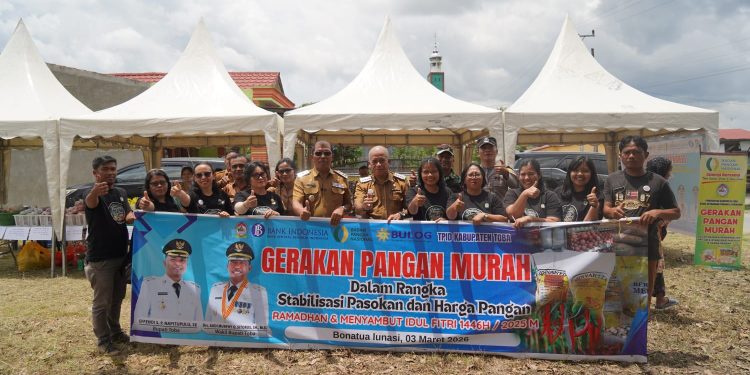 Gerakan Pangan Murah di Sibadihon, Pemkab Toba Stabilkan Harga Jelang Idul Fitri 1447 H