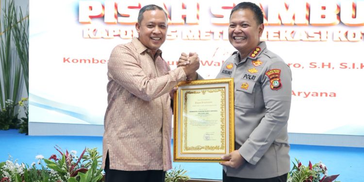 Pisah Sambut Kapolres Metro Bekasi Kota, Wali Kota Bekasi Apresiasi Pengabdian dan Sambut Kepemimpinan Baru