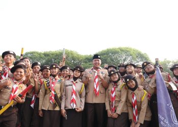 Ratusan Anggota Pramuka Bekasi Bermalam di Kantor Pemkot, Sambut Hari Pramuka ke-65