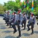 SATLINMAS KOTA BEKASI TAMPILKAN KEKOMPAKAN MELALUI LOMBA PERATURAN BARIS BERBARIS