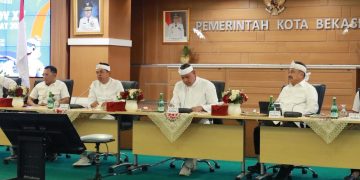 KDM Pimpin Rakor Persiapan Porprov XV, Kota Bekasi Siap Jadi Tuan Rumah  Kumpulkan Kepala Darrah Se-Jawa Barat di Kota Bekasi, KDM Pastikan Kesiapan Tuan Rumah.