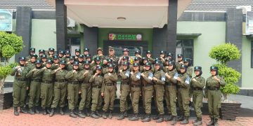 Long March SMK Titian Teras Taruna Jambi 30 September 2026, Disambut Kodim 0416 Bungo -Tebo Dan Dikawal Satlantas Bungo Menuju Titik Akhir