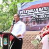 PHOTO 1 Peletakan Batu Pertama Polsek Mustikajaya