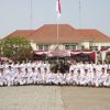 SINERGI : Pemerintah Kecamatan Cikarang Pusat menggelar upacara peringatan Hari Ulang Tahun (HUT) ke-81 Kemerdekaan Republik Indonesia, Senin (17/8/2026).